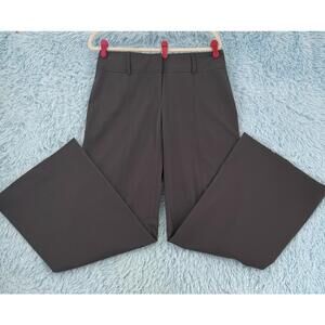 CAbi Lauren Women Long Flare Trousers Style #337 Sz 8 Dark Grey